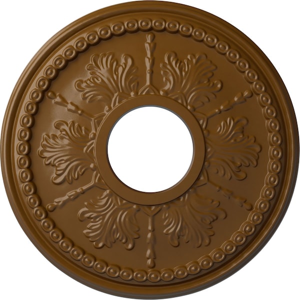 Ekena Millwork Tirana Ceiling Medallion (Fits Canopies up to 4 3/4"), 13 7/8"OD x 3 3/4"ID x 1 1/4"P, Smokey Topaz CM13TISTF - main